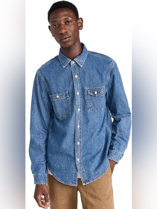 Alex Mill Other - ALEX MILL Denim Button-Up Shirt in Medium Blue - Size Small